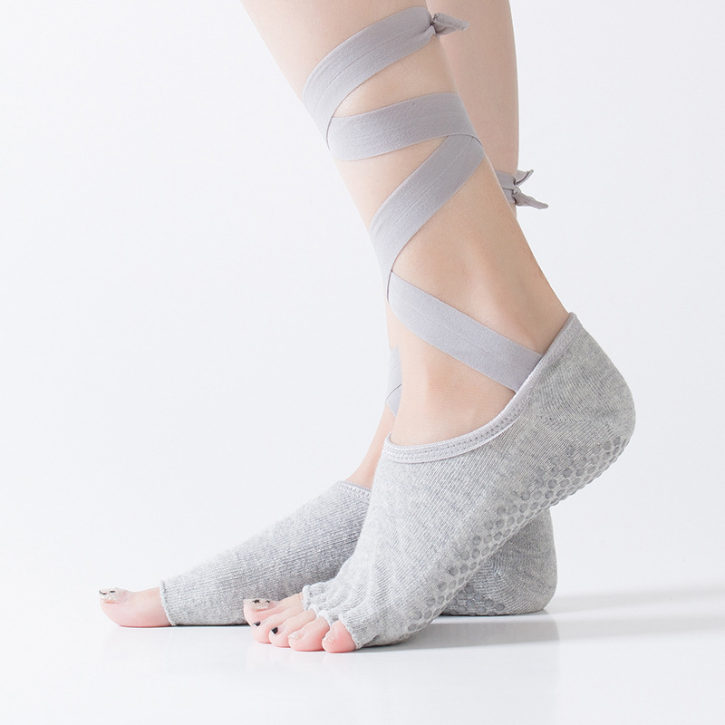 2026 New Style Yoga Socks with Granular Soles, Five-Toe Socks, Open-Toe and Open-Back Dance Socks, Lace-Up Non-Slip Yoga Socks 2026 New Style Yoga Socks with Granular Soles, Five-Toe Socks, Open-Toe and Open-Back Dance Socks, Lace-Up Non-Slip Yoga Socks