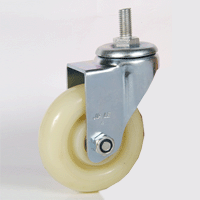 丝杆静音机电医疗设备推车万向脚轮加厚支撑型机械尼龙脚轮