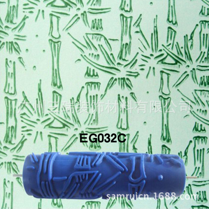 7 pulgadas rodillo de impresión herramienta arte pintura pared moleteado líquido papel pintado rodillo de impresión pintura rodillo moleteado rodillo