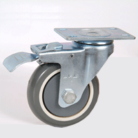 供应机电设备工业脚轮物流设备静音定向脚轮聚氨酯医疗万向轮