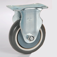 聚氨酯材质定向脚轮 恒克机械耐磨万向轮 工业医疗仪器轮