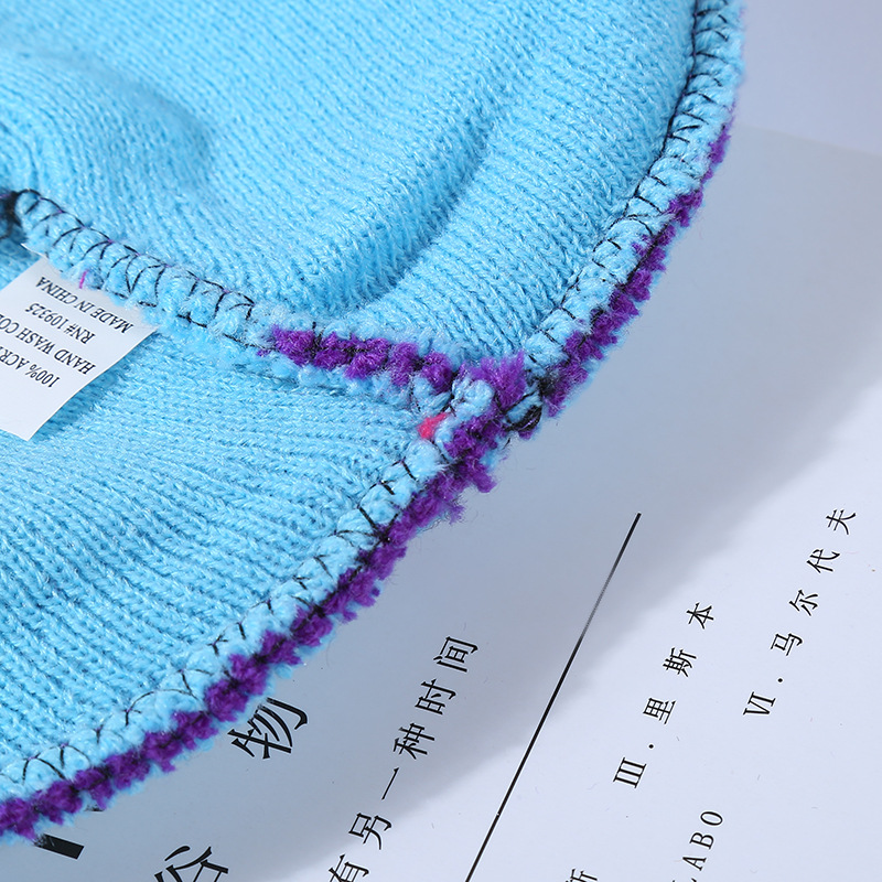 Shunzun sombrero corto de punto jacquard sombrero invierno cálido sombrero de lana sombrero de Jersey para fotos y muestras al por mayor