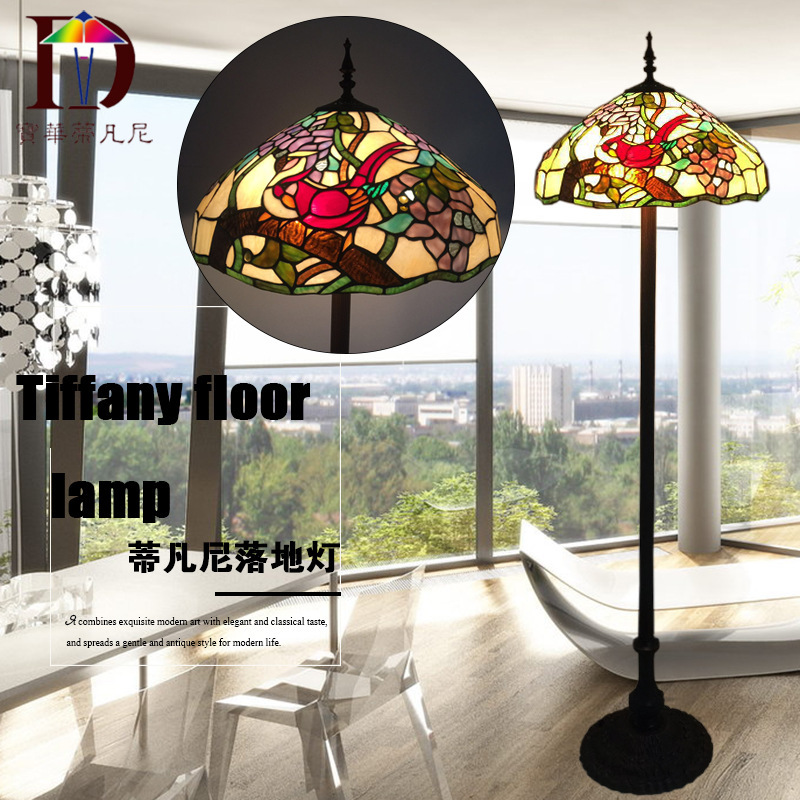 Lamps wholesale market wholesale Tiffany European living room hotel project warm personality creative floor lamp promotion
