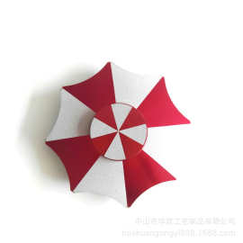 铝合金属生化危机保护伞指尖陀螺彩红色雨伞指间陀螺成人减压玩具