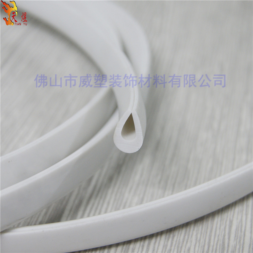 PVC塑料防撞条 白色U型防撞条 U型木板防撞条 玻璃边保护条