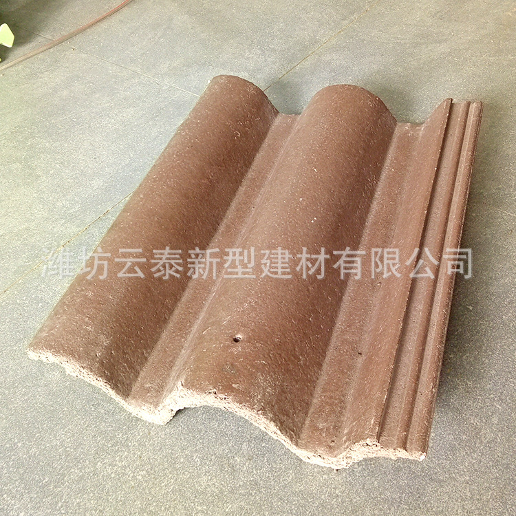 水泥大波瓦 滚压水泥瓦 烤漆英红瓦水泥彩瓦屋顶装饰