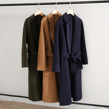 2025新款手工双面呢大衣中长款秋冬毛呢外套女士大牌大衣厂家批发