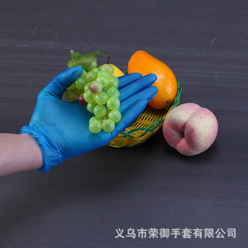 低价批发蓝色一次性丁腈手套高质量家庭清洁食品处理工厂丁腈手套