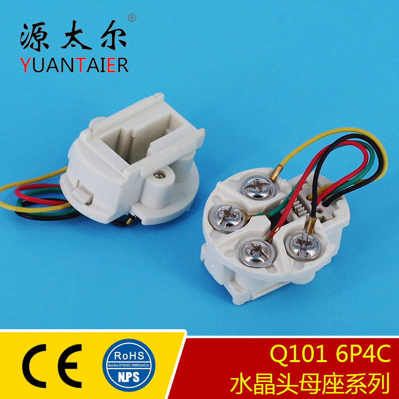 Q101 6P4C �绰ǽ��ӿ� RJ11ǽ������ĸ�� 6P4Cǽ��������