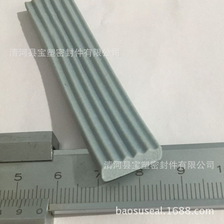 Tira de sellado de espuma ondulada EPDM de color 155mm, cinta antichoque y aislante para puertas