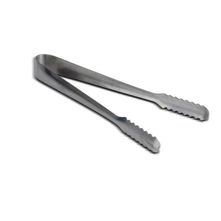 Pinzas para hielo de acero inoxidable, 5 piezas, envío gratis, para bares, KTV, clubes y tiendas de té con leche, pinzas especiales para cubitos de hielo, gruesas.