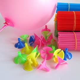 批发气球托杆活动礼品儿童手拿塑料气球杆子40cm全新料气球杆托