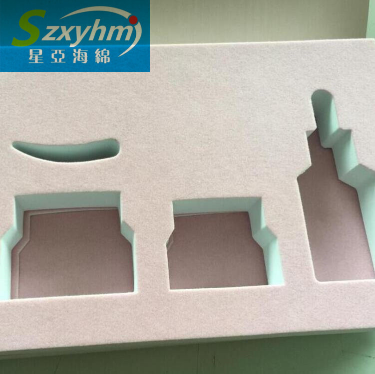 供应星亚海绵冲切件 礼盒酒盒植绒包装内 彩色EVA泡沫棉板橙色