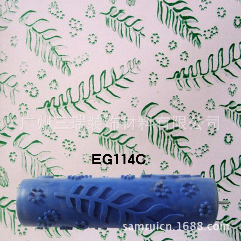 7 pulgadas rodillo de impresión herramienta arte pintura pared moleteado líquido papel pintado rodillo de impresión pintura rodillo moleteado rodillo