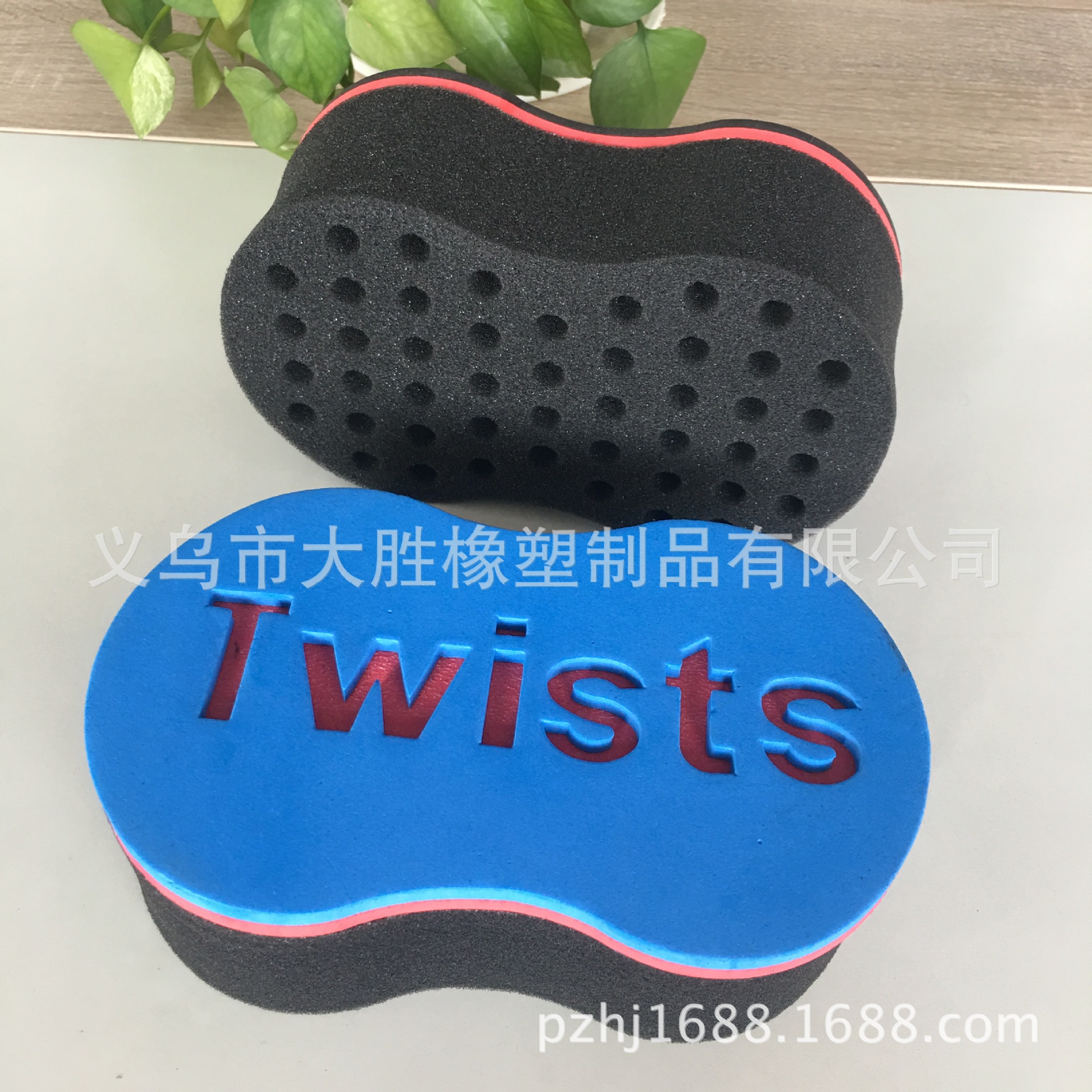 大小孔脏发乱发卷毛海绵 Hair Sponge Twist 8字卷发海绵卷发球