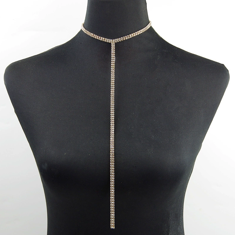 Европейское и американское популярное винтажное ювелирное однослойное ожерелье-цепочка на шею, самая продаваемая трансграничная цепочка для тела электронной коммерции