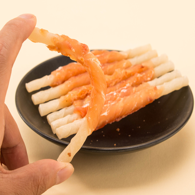 Perro de mascota pollo, queso, perrito, aperitivos de perro, entrenamiento al por mayor, perrito, dientes de molienda, hueso, perro, comida de goma