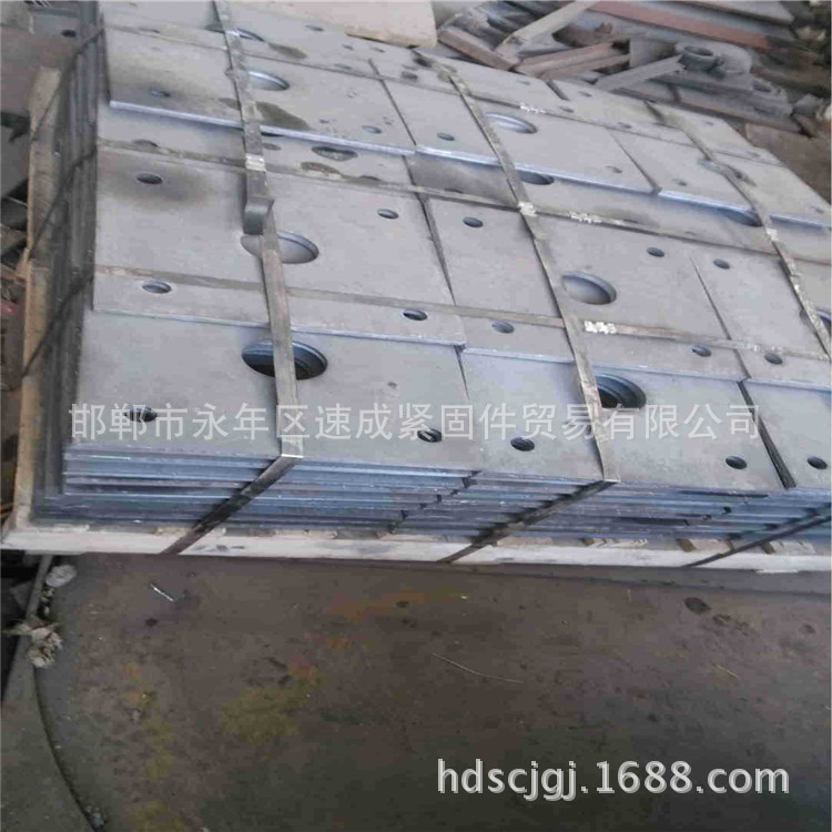 后置预埋板 镀锌钢板 方垫 型号齐全 河北永年厂家