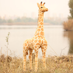 Wholesale simulated giraffe plush toys, deer dolls, photography props, home furnishings, scene layout dolls