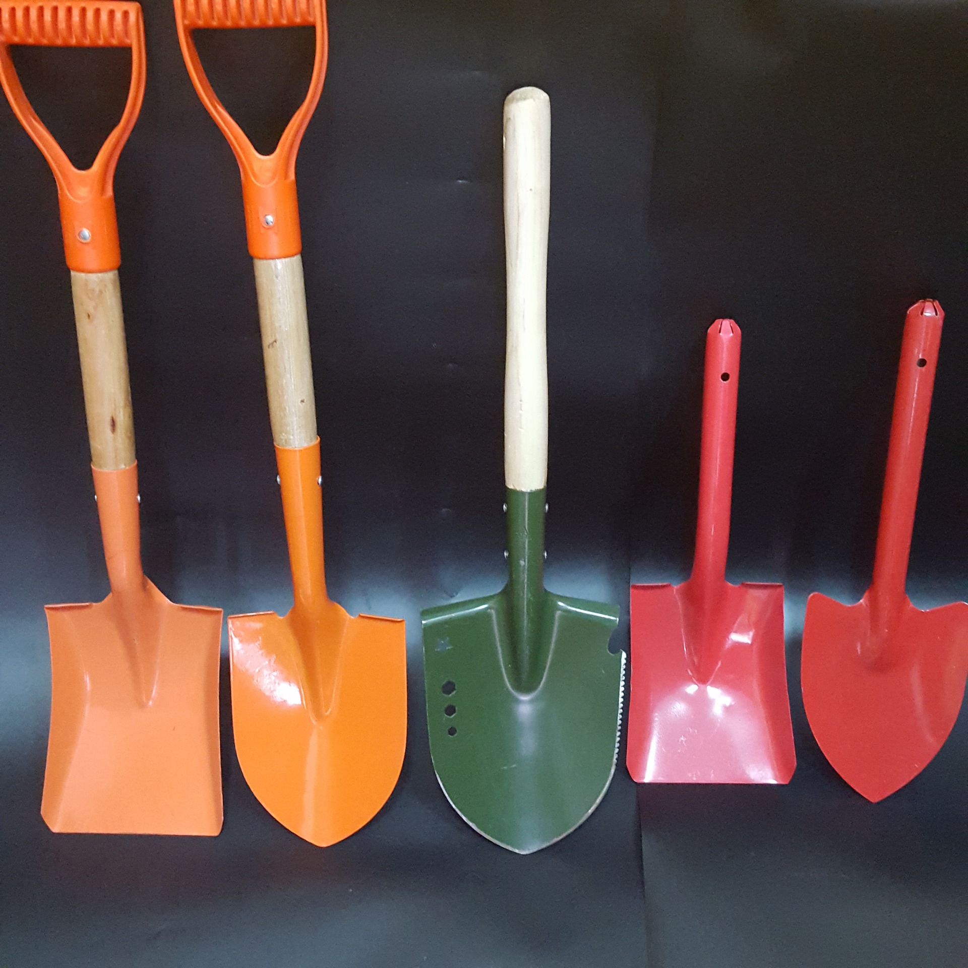 园林秀秀铲 儿童户外园林尖/平头木柄铲 消防配套救生铲迷你锹
