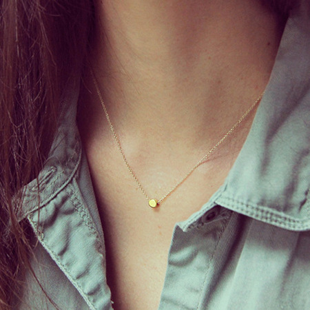 韩国s925纯银项链女锁骨链短款镀18k玫瑰金日韩简约配饰百搭吊坠