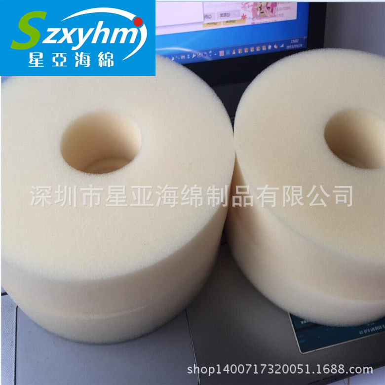 【批发】气动管道清洁枪弹射海绵  高密度吸油印台海绵圆饼