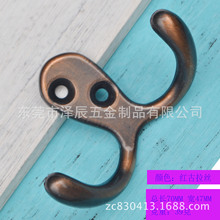 工厂热销18年新款美式挂衣钩，锌合金家具五金衣钩，仿古上下挂钩