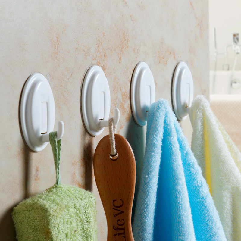 No-Nail Magic Traceless Adhesive Wall Hooks, Adhesive Hooks for Bathroom Doors, Clothes Hooks That Won'T Fall Off, Second Generation, No Drilling Required