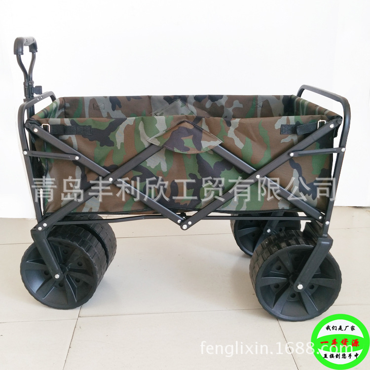 多用途户外野营便携折叠沙滩车布斗花园儿童手拉车出口品质可定