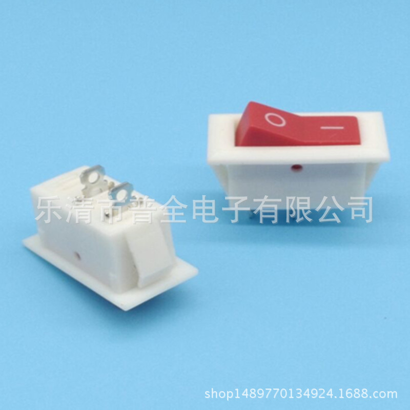 船型开关 KCD2 V型翘板开关 白色按键V型电源开关 汽车灯电子开关