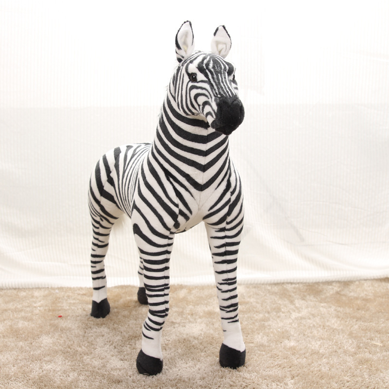 realistic plush zebra