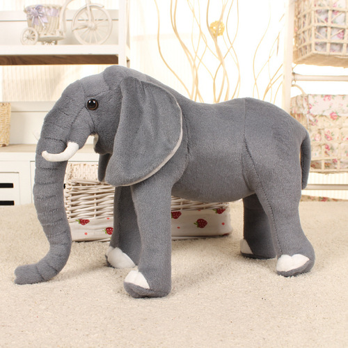 Wholesale simulated elephant plush toys, dolls, photography props, scene layouts can be shipped in one piece