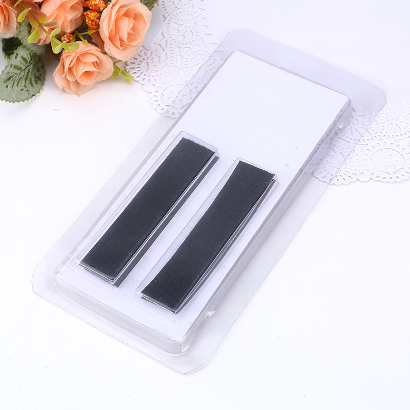 现货供应 黑白纱窗纱门尼龙背胶魔术贴 条冲型双面背胶魔术贴批发