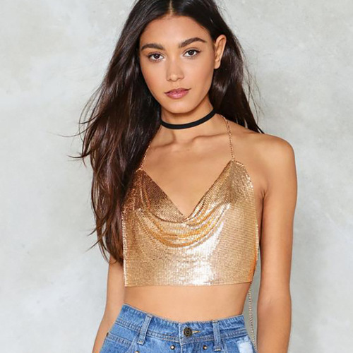 Accessories sexy clothing chain necklace aluminum mesh fabric chest chain body chain new product body chain