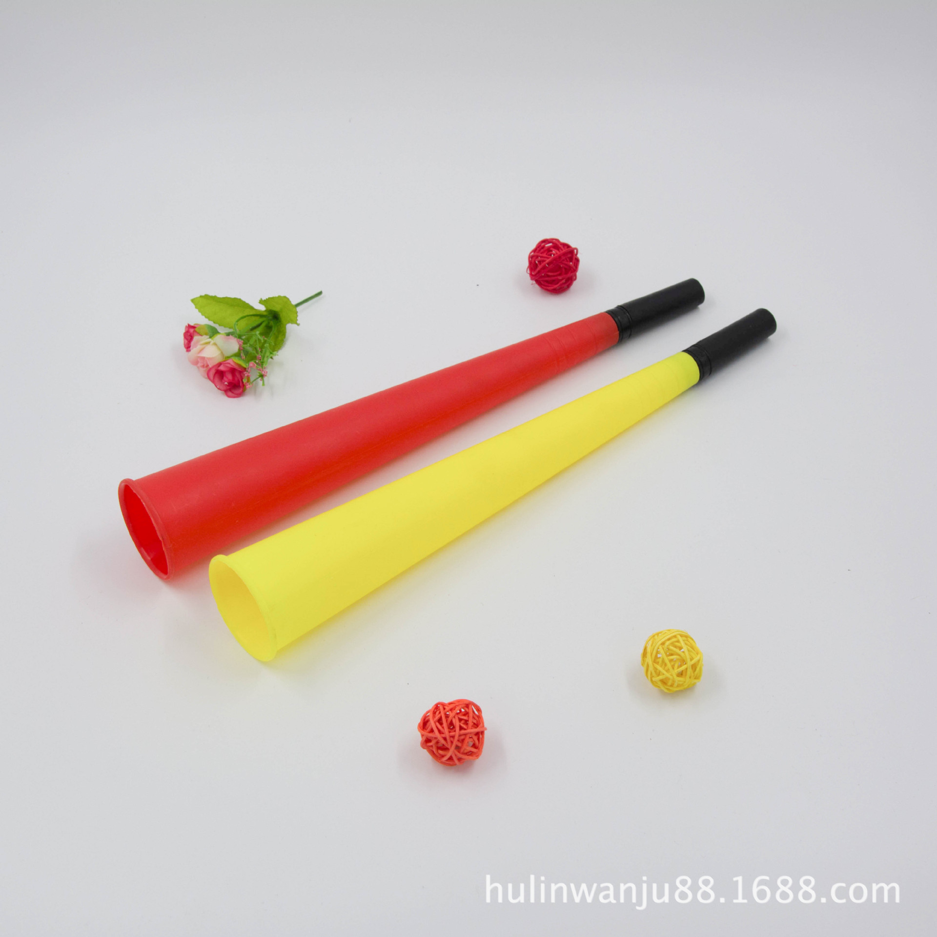 Fábrica directa de bocinas de torcida de la Copa del Mundo, bocinas de juguetes de fanáticos pueden agregar logotipo de 36 cm esmerilado