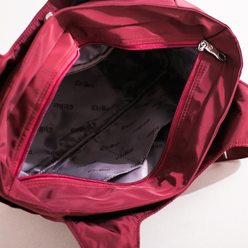 New Waterproof Nylon Women's Handbag with Multiple Compartments, Oxford Cloth Bag, Fashion Single Shoulder Lightweight Ladies Casual Large Bag