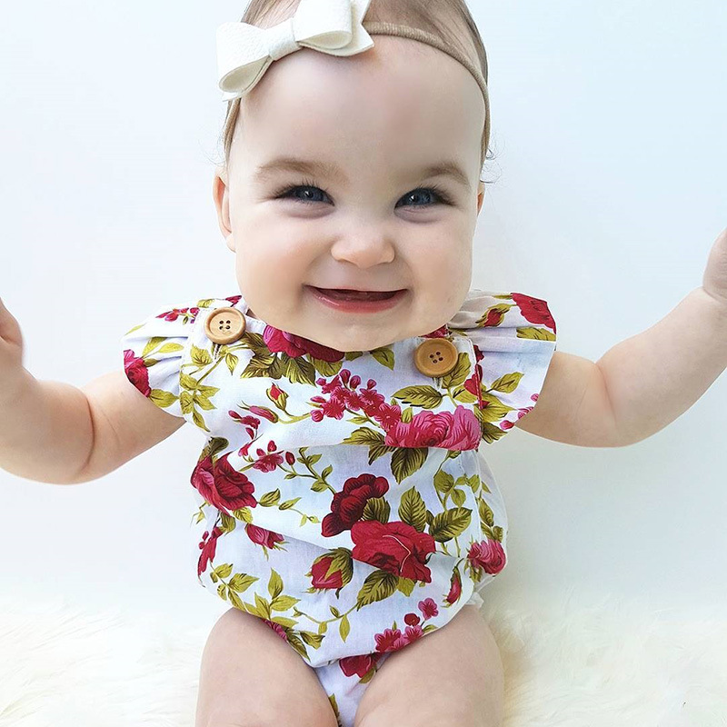A generation of summer baby jumpsuit full moon Hundred Days female baby bag fart clothes climbing flower headdress A generation of summer baby jumpsuit full moon Hundred Days female baby bag fart clothes climbing flower headdress
