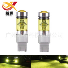 汽车LED倒车灯 T20 7440 7443 100W 黄金光 20led 大功率转向灯