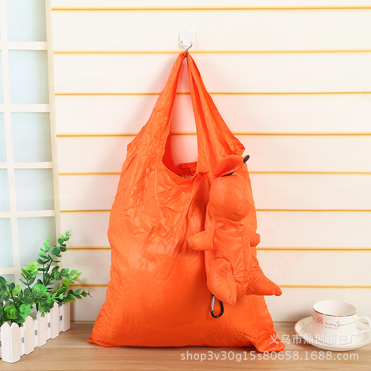 创意卡通可爱动物造型购物袋 便携折叠袋  可定 制 厂家供应