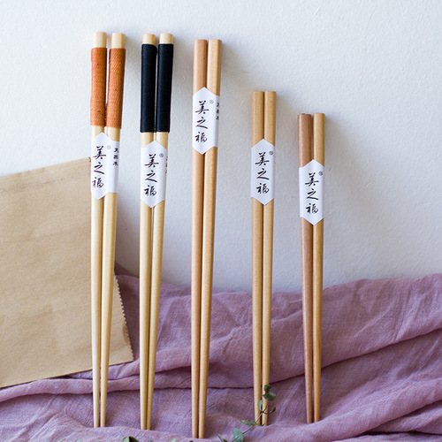 Children's chopsticks wholesale solid wood chopsticks baby tableware solid wood chopsticks creative beech wood chopsticks with logo wood chopsticks