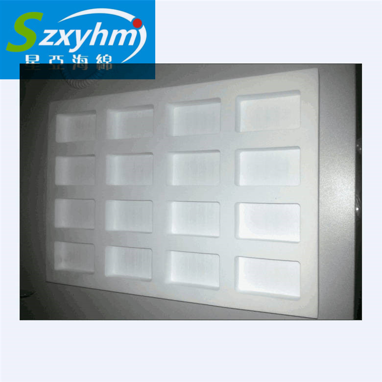 来样托盘加工EPE彩色珍珠棉 带孔内衬外包装缓冲材质