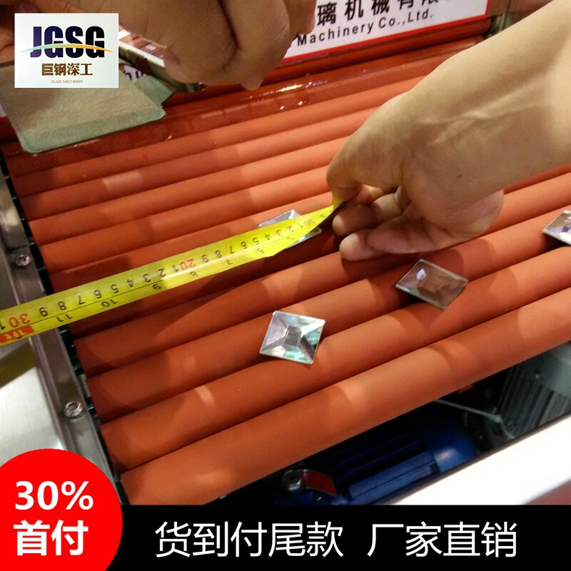 Small mosaic mirror glass cleaning machine mosaic cosmetic mirror cleaning equipment with drying 500 type glass washing machine