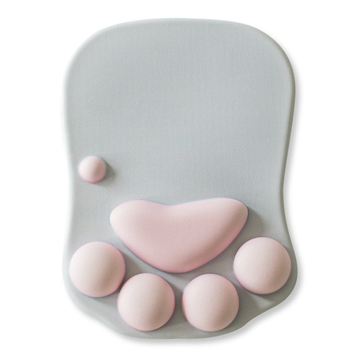 Cute Cat Claw Office Silicone Personalized Creative Three-dimensional Wrist Mouse Pad Wrist Pad Korean Cat Wholesale Cartoon
