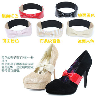 Autumn and winter single-layer shoes lace/prevent high-heeled shoes single-layer shoes not heel elastic shoes strap monopoly/bow