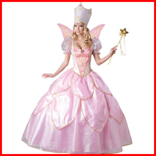 Halloween Fairy Godmother Princess Costume Adult Fairy Tale Snow White Flower Fairy Costume Game Uniform