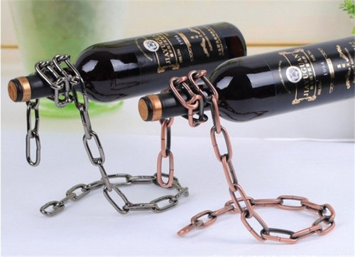 Creative Magic Chain Wine Rack Suspended Wine Rack Craft Home Daily Necessities Y127