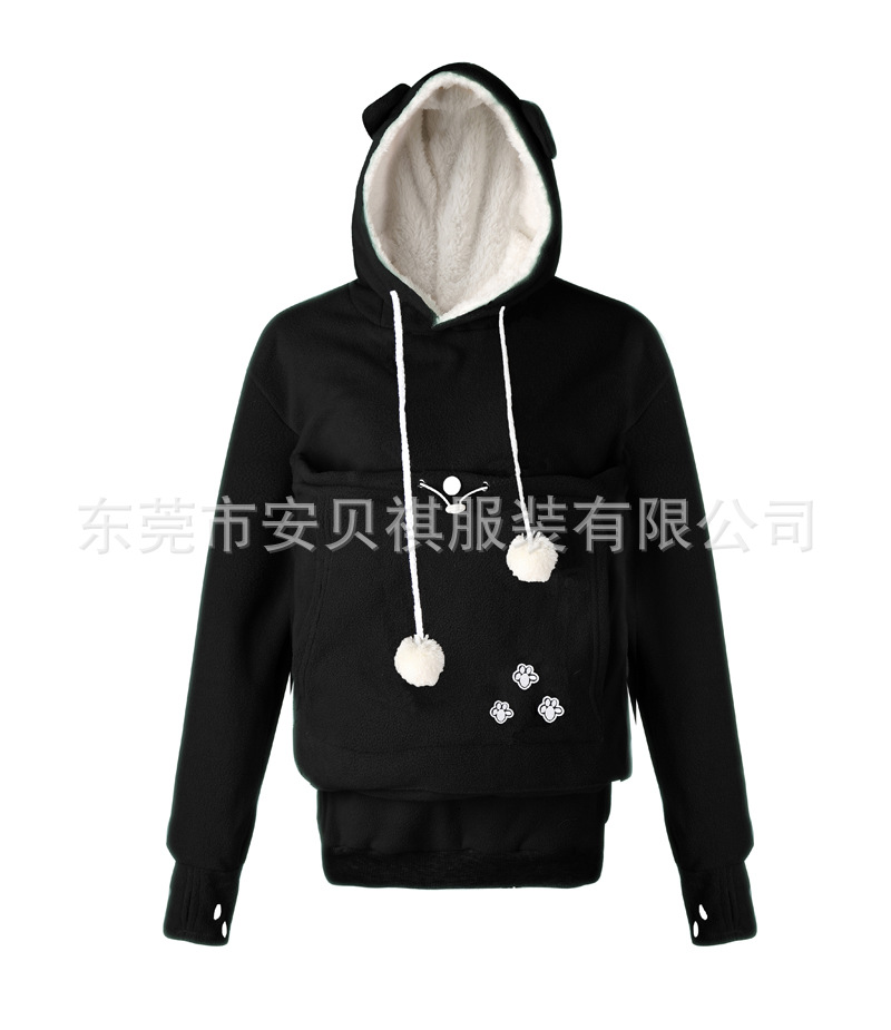 Sudadera con capucha para mascotas (perros y gatos) con forro polar grueso, éxito de ventas transfronterizo, estilo europeo y americano, informal y popular para mujer