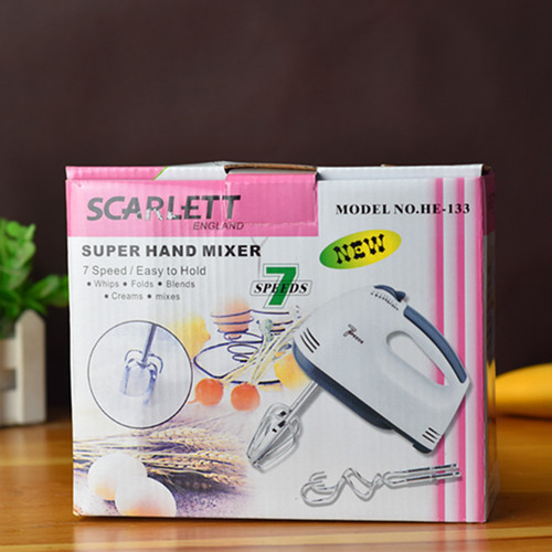 Household 7-speed electric egg beater, handheld egg white cream mixer, multi-functional baking and dough mixer, egg beater