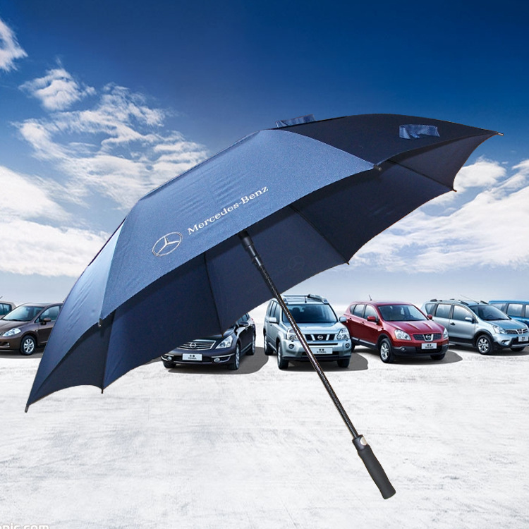 30inch 27inch Breathable Umbrella Super Windproof Golf Umbrella Car Logo Umbrella Eva Foam Handle Automatic Advertising Umbrella