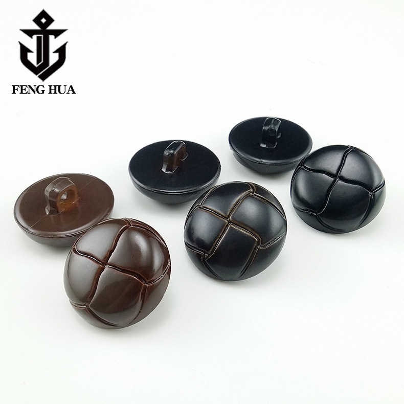 圆形仿龟壳裂纹仿皮纽扣上衣外套手缝钮扣毛衣开衫塑料足球扣子